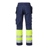 Produktbild för 2515 Craftsmen Trousers Hi-Vis Navy/fluorescent yellow Male