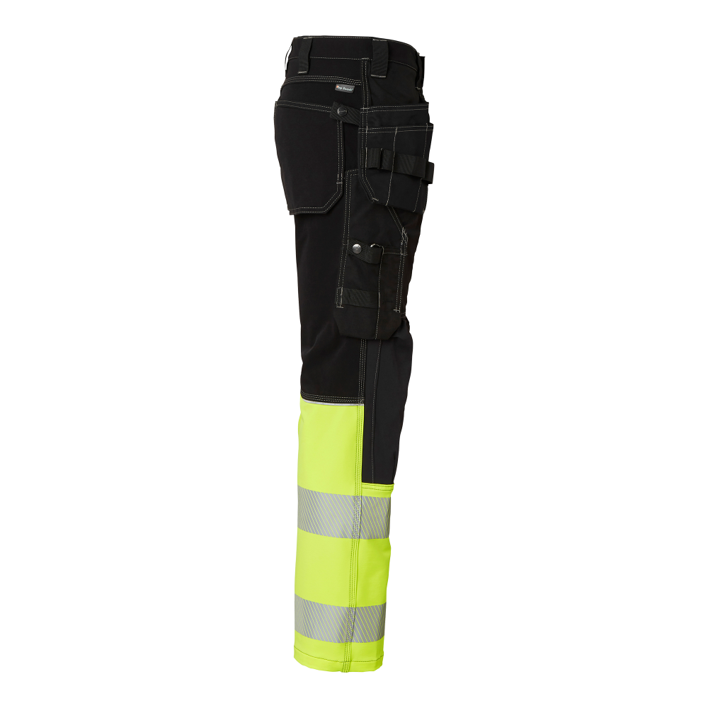 Produktbild för 312 Craftsmen Trousers Black/fluorescent yellow Male
