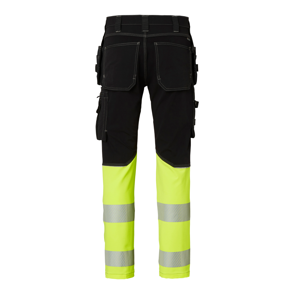 Produktbild för 312 Craftsmen Trousers Black/fluorescent yellow Male