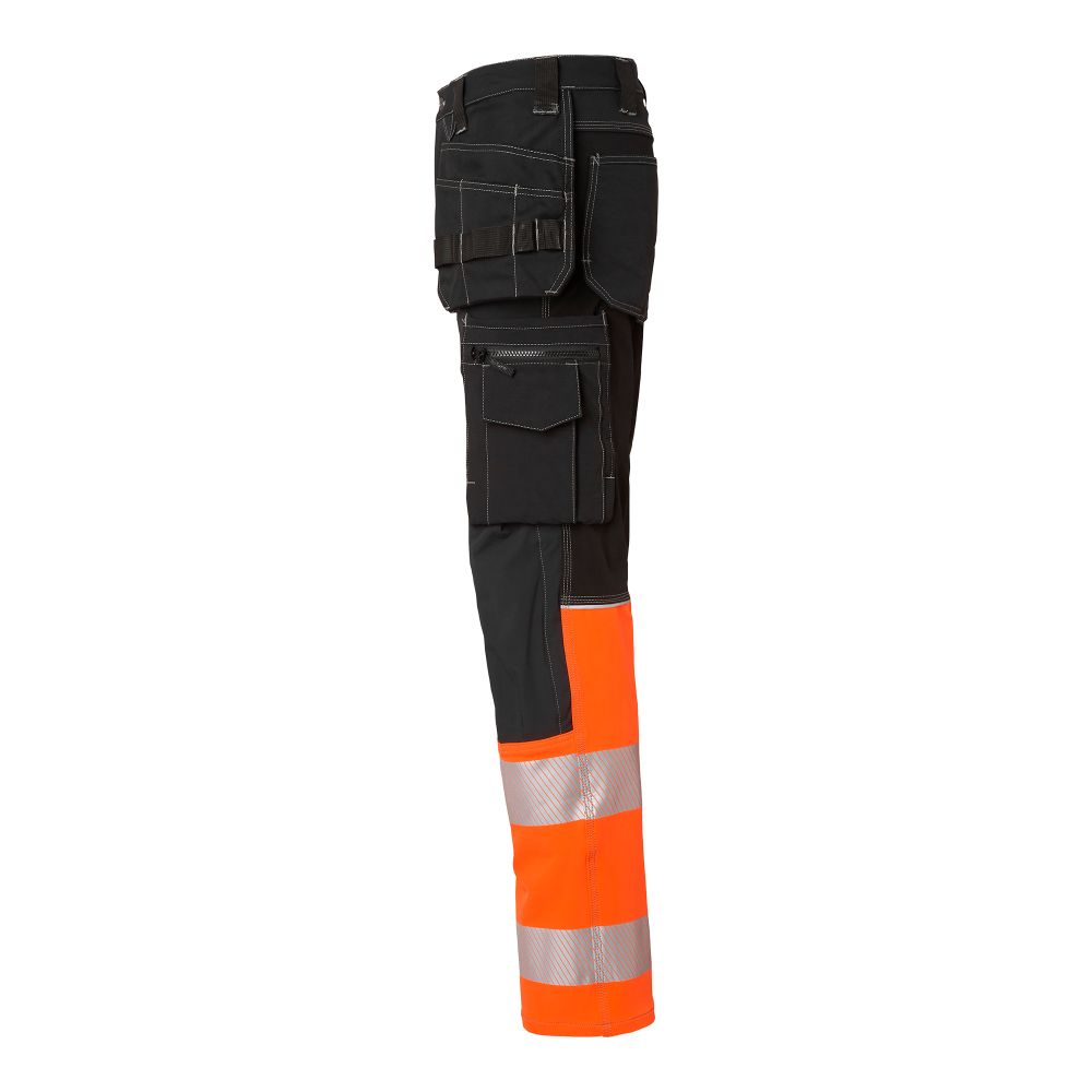 Produktbild för 312 Craftsmen Trousers Black/fluorescent orange Male