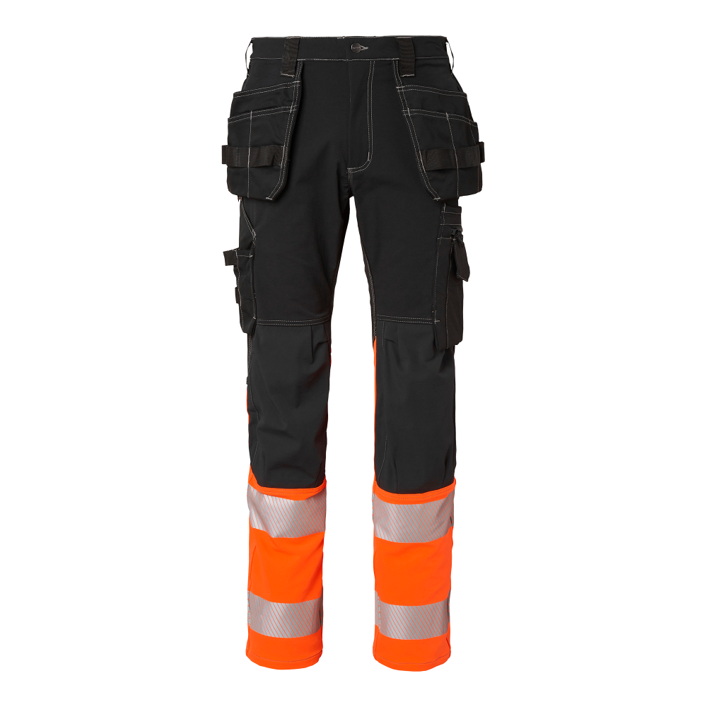 Produktbild för 312 Craftsmen Trousers Black/fluorescent orange Male
