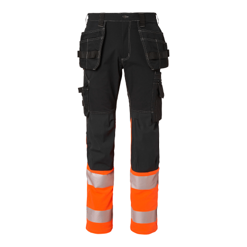 Top Swede 312 Craftsmen Trousers Black/fluorescent orange Male