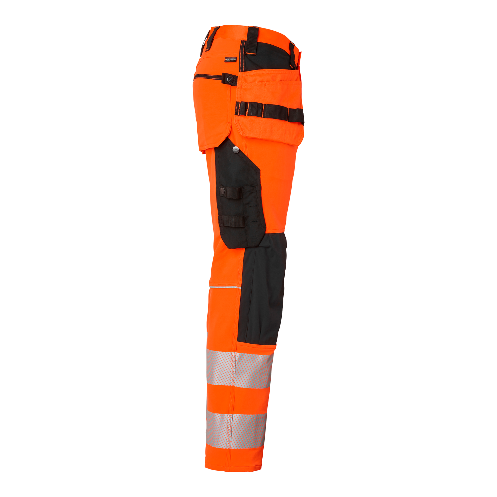 Produktbild för 313 Craftsmen Trousers Fluorescent orange/black Male