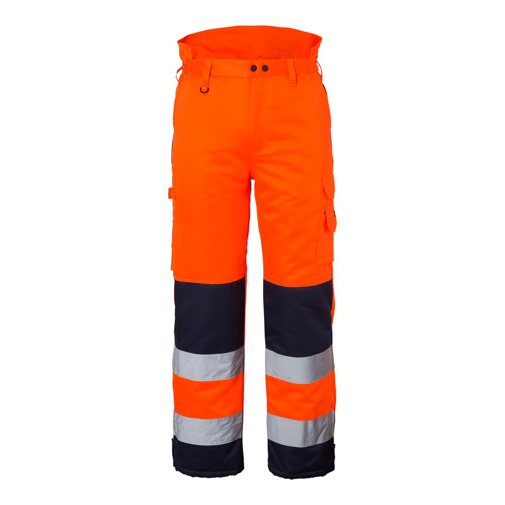 Produktbild för 4026 Winter Trousers Hi-Vis Fluorescent orange/navy Unisex
