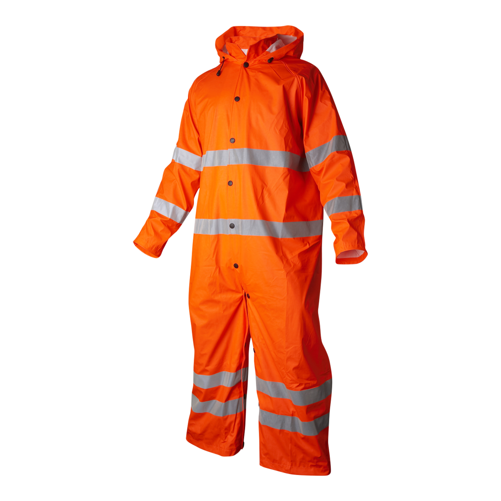 Produktbild för 9095 Rain Coat Hi-Vis Fluorescent orange Unisex