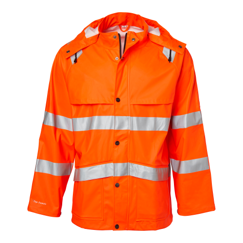 Top Swede 9394 Rain Jacket Hi-Vis Fluorescent orange Unisex