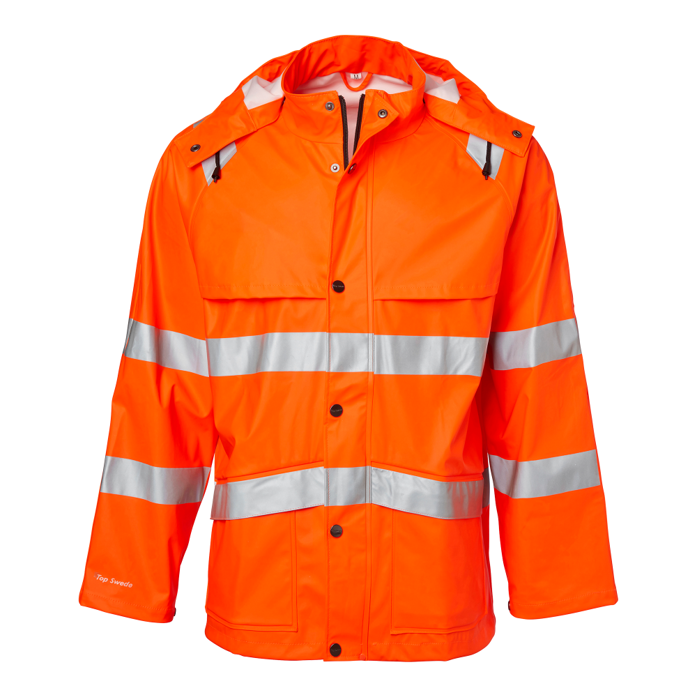 Produktbild för 9394 Rain Jacket Hi-Vis Fluorescent orange Unisex