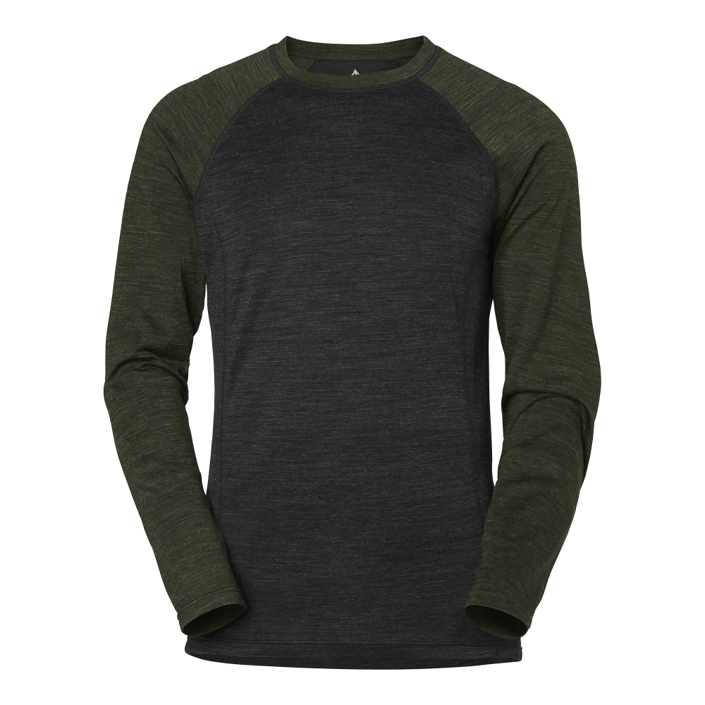 Produktbild för Haley Wool Sweater Black/green Unisex