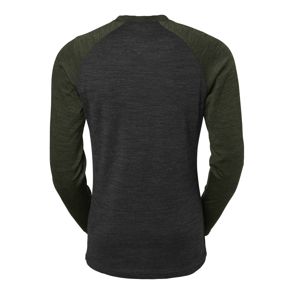 Produktbild för Haley Wool Sweater Black/green Unisex