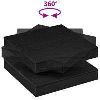 Produktbild för Soffbord 360 grader vridbart svart 70x70x34,5 cm