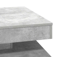 Produktbild för Soffbord 360 grader vridbart betonggrå 70x70x34,5 cm