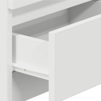 Produktbild för Sängbord 2 st med 2 lådor vit 40x33x60 cm