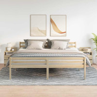 Produktbild för Sängbord 2 st med 2 lådor sonoma-ek 40x33x60 cm