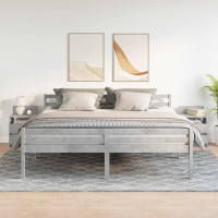 Produktbild för Sängbord 2 st med 2 lådor betonggrå 40x33x60 cm