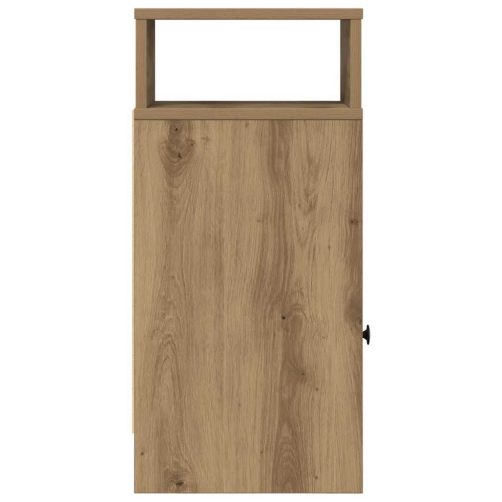 Produktbild för Sängbord med låda artisan ek 25x31x66 cm