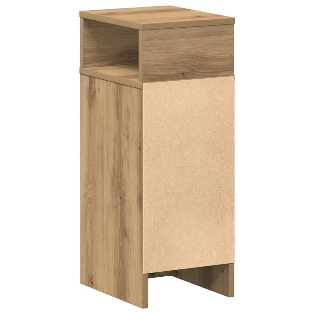 Produktbild för Sängbord 2 st med låda artisan ek 25x31x66 cm