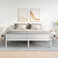 Produktbild för Sängbord 2 st med låda vit 39x28x41 cm