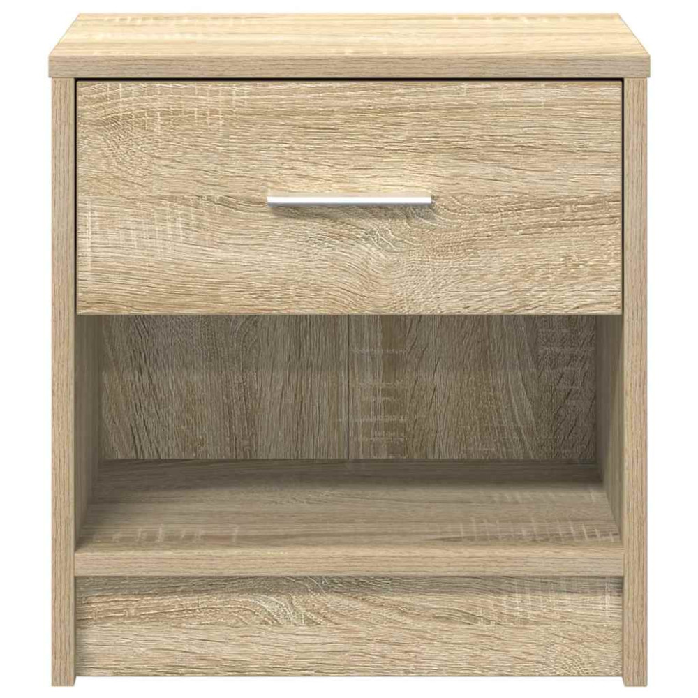 Produktbild för Sängbord med låda sonoma-ek 39x28x41 cm