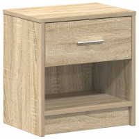 Produktbild för Sängbord med låda sonoma-ek 39x28x41 cm