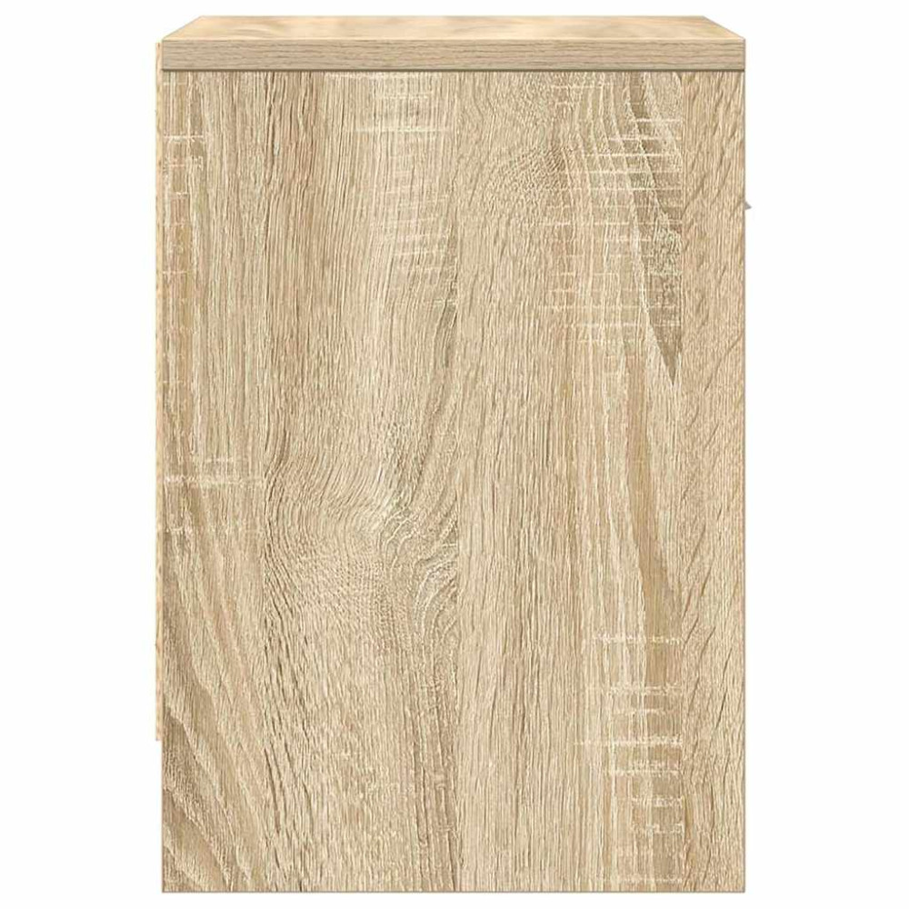 Produktbild för Sängbord med låda sonoma-ek 39x28x41 cm