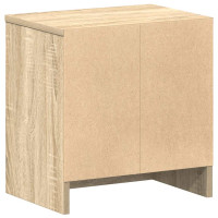 Produktbild för Sängbord med låda sonoma-ek 39x28x41 cm
