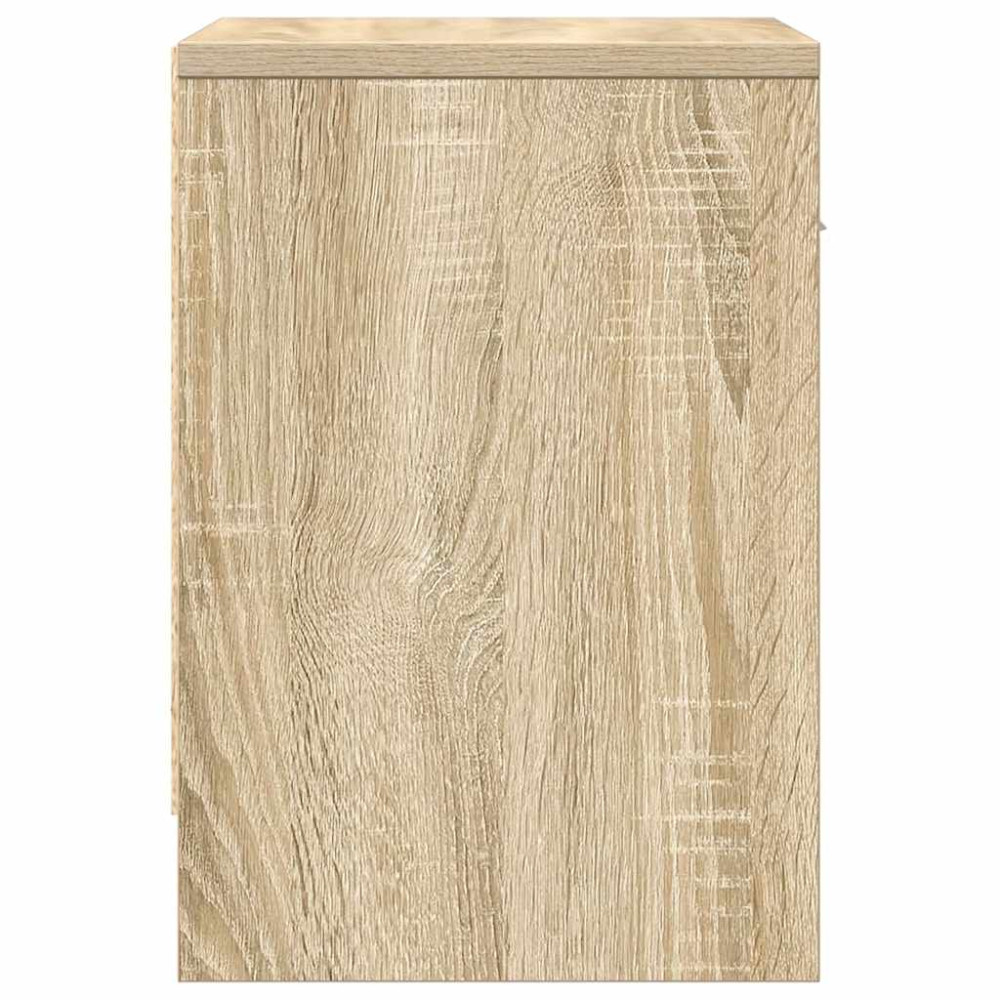 Produktbild för Sängbord 2 st med låda sonoma-ek 39x28x41 cm