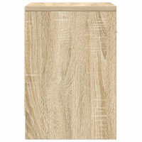 Produktbild för Sängbord 2 st med låda sonoma-ek 39x28x41 cm