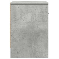 Produktbild för Sängbord med låda betonggrå 39x28x41 cm