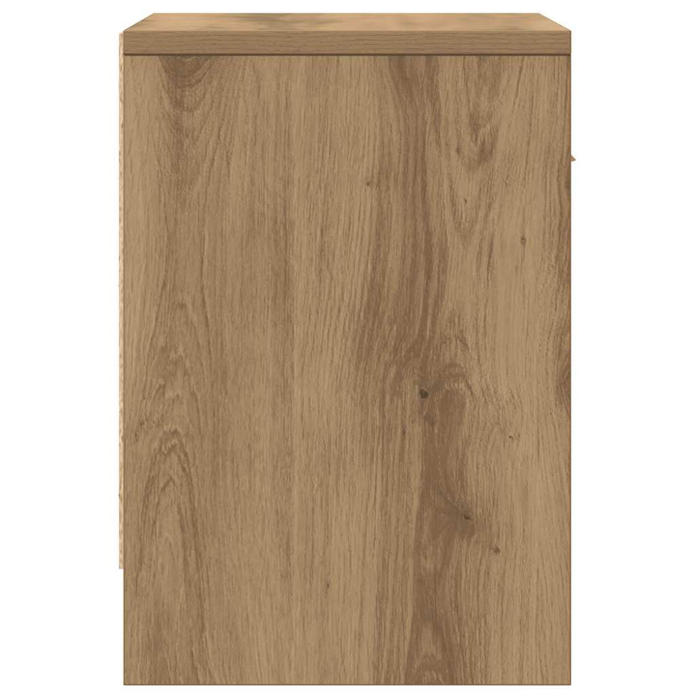 Produktbild för Sängbord med låda artisan ek 39x28x41 cm
