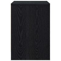 Produktbild för Sängbord 2 st med låda svart 40x34x50 cm