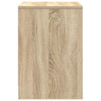Produktbild för Sängbord 2 st med låda sonoma-ek 40x34x50 cm