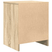 Produktbild för Sängbord 2 st med låda sonoma-ek 40x34x50 cm