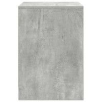 Produktbild för Sängbord 2 st med låda betonggrå 40x34x50 cm