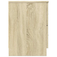 Produktbild för Sängbord 2 st med 2 lådor sonoma-ek 40x36x50 cm