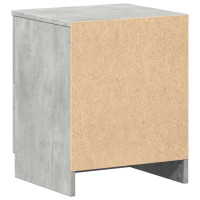 Produktbild för Sängbord med 2 lådor betonggrå 40x36x50 cm