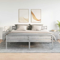Produktbild för Sängbord 2 st med 2 lådor betonggrå 40x36x50 cm