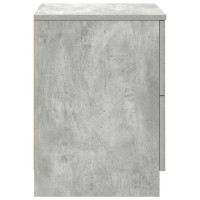 Produktbild för Sängbord 2 st med 2 lådor betonggrå 40x36x50 cm