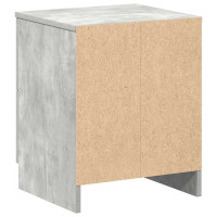 Produktbild för Sängbord 2 st med 2 lådor betonggrå 40x36x50 cm