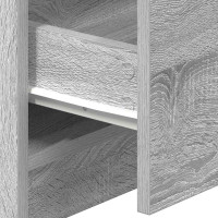 Produktbild för Sängbord 2 st med 2 lådor grå sonoma 40x36x50 cm