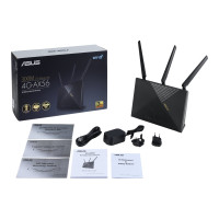 Produktbild för ASUS 4G-AX56 - trådlös router - WWAN - Wi-Fi 6 - skrivbordsmodell