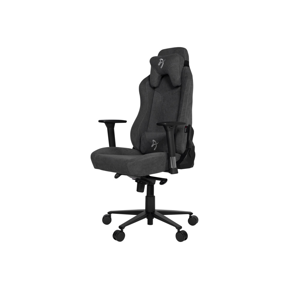 Produktbild för Arozzi Vernazza Soft Fabric - stol - metall, aluminium, tyg - svart, mörkgrå