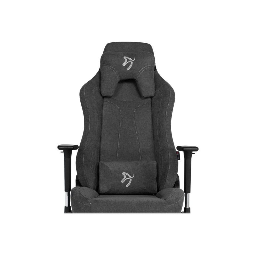 Produktbild för Arozzi Vernazza Soft Fabric - stol - metall, aluminium, tyg - svart, mörkgrå
