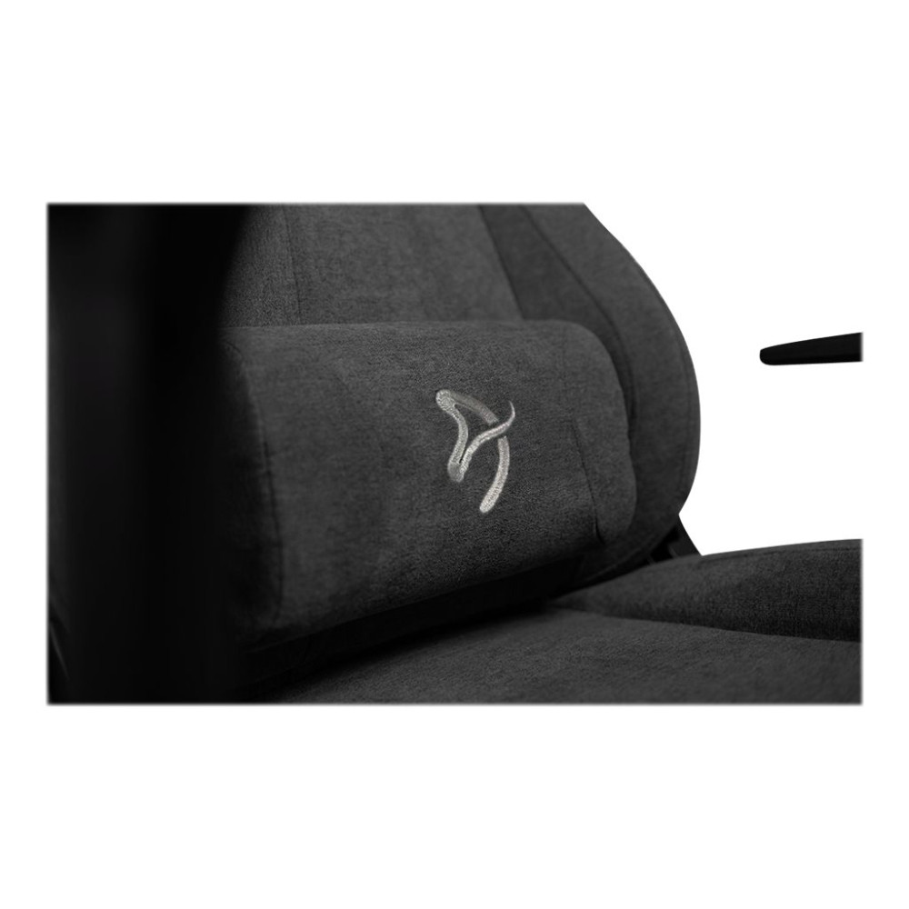 Produktbild för Arozzi Vernazza Soft Fabric - stol - metall, aluminium, tyg - svart, mörkgrå