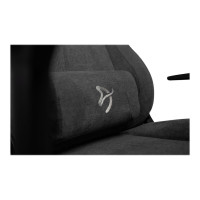 Produktbild för Arozzi Vernazza Soft Fabric - stol - metall, aluminium, tyg - svart, mörkgrå