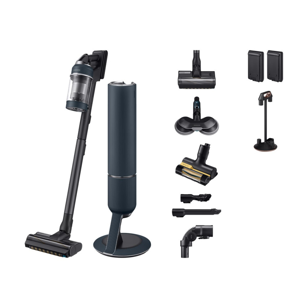 Produktbild för Samsung BESPOKE Jet Plus pro extra VS20B95973B - dammsugare - sladdlös - skaft/handhållen - 2 batterier, laddare medföljer - black/satin navy