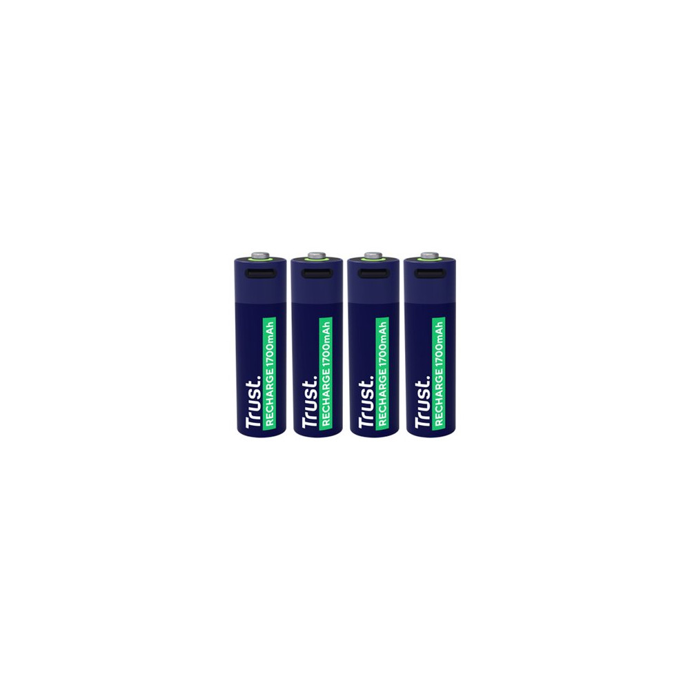 Produktbild för Trust batteri - USB-C - med batteri - 4 x AA-typ