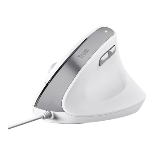 Trust Trust Bayo II - vertikal mus - USB - vit