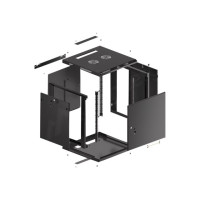 Produktbild för Lanberg WF01 Series - rack - plattpack - 12U