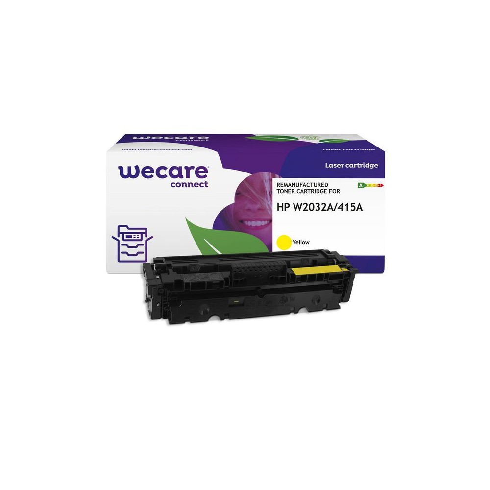 Produktbild för Toner WECARE HP W2032A 415A 2,1K gul