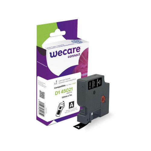 Wecare Tape WECARE 12mm vit på svart